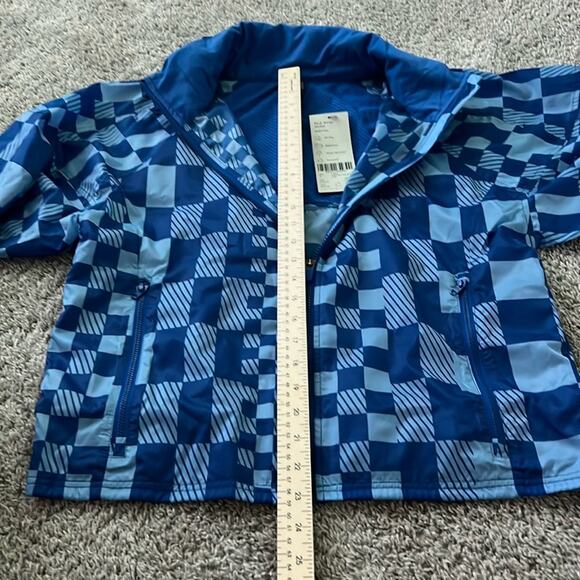 NWT $168 Sweaty Betty Pack Away Jacket Blue S M Hiking Camping Raincoats - Picture 10 of 16